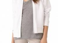 T by Alexander Wang Ottoman Double Knit Bomber Jacket