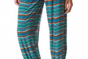 Tbags Los Angeles Cropped Print Harem Pants