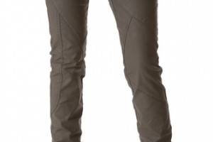 Tess Giberson Coated Moto Skinny Jeans