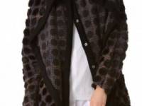 Thakoon Addition Layer Dotted Plaid Coat