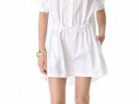 Thakoon Addition Ruched Front Shirtdress