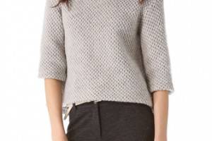 Thakoon Cropped Cowl Sweater