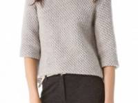 Thakoon Cropped Cowl Sweater