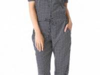 Theory Daranda Cross Grid Jumpsuit