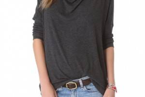 Three Dots Relaxed Drop Shoulder Top