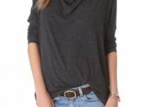 Three Dots Relaxed Drop Shoulder Top