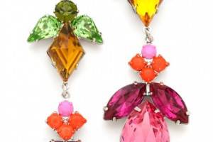 TOM BINNS Crystal Drop Earrings