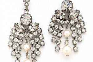 TOM BINNS Grande Dame Crystal Earrings