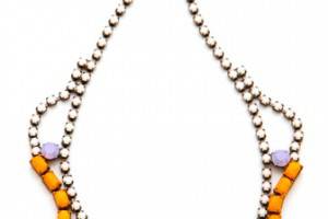 TOM BINNS Shadow Play Teardrop Necklace