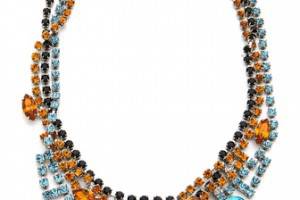 TOM BINNS Topaz & Crystal Tangled Necklace