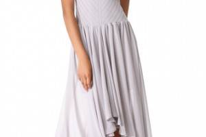 Torn by Ronny Kobo Renae Knit Chiffon Dress