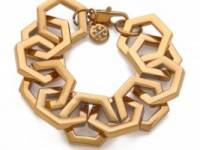 Tory Burch Hexagon Link Bracelet