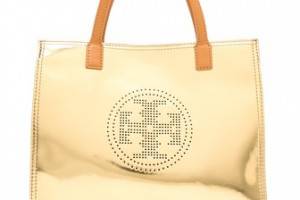 Tory Burch Perf Logo Small EW Tote