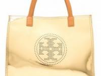 Tory Burch Perf Logo Small EW Tote