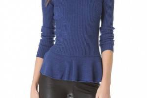 Tory Burch Ramona Peplum Sweater