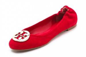 Tory Burch Reva Suede Ballet Flats