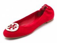 Tory Burch Reva Suede Ballet Flats