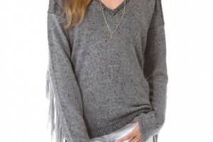 Twelfth St. by Cynthia Vincent Fringe Sweater