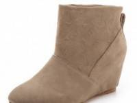 Twelfth St. by Cynthia Vincent Gwen Embossed Wedge Booties