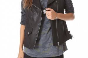 VEDA Castor Leather Vest