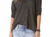 Velvet Maxella Thermal Batwing Top