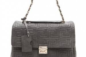 Versace Leather Quilted Shoulder Bag