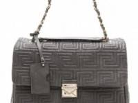 Versace Leather Quilted Shoulder Bag