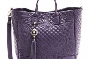 Versace Leather Quilted Tote