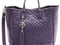 Versace Leather Quilted Tote