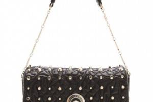 Versace Studded Quilted Leather Bag