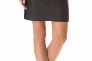 Vince Leather Pencil Skirt