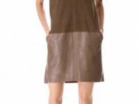 Vince Suede &amp; Leather Dress