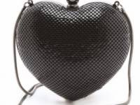 Whiting &amp; Davis Charity Hearts Clutch