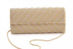 Whiting & Davis Fold Over Chain Mail Clutch