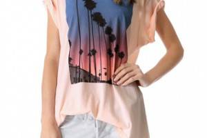 Wildfox Canyon Palms Oversized Tee