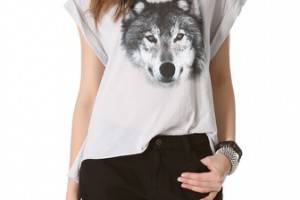 Wildfox Grey Wolf Tee