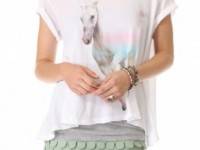 Wildfox Rainbow Pony Lazy Weekend Tee