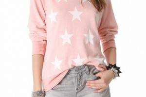 Wildfox Starshine Destroyed Sweatshirt