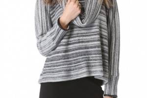 Yigal Azrouel Boucle Cowl Neck Sweater