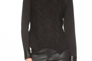 Yigal Azrouel Cable Knit Sweater