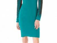 Yigal Azrouel Embroidered Georgette Dress