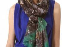 Yigal Azrouel Embroidery Print Scarf