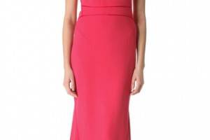 Zac Posen Stretch Crepe Gown