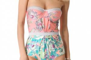 Zimmermann Celestial Tucked One Piece Swimsuit