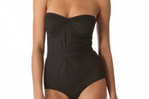 Zimmermann Noir Tucked One Piece Swimsuit