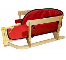 Traditional 2 Hoop Wooden Sleigh with Pad